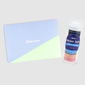 A4 STUDY PLANNER & ABSTRACTION WASHI TAPE